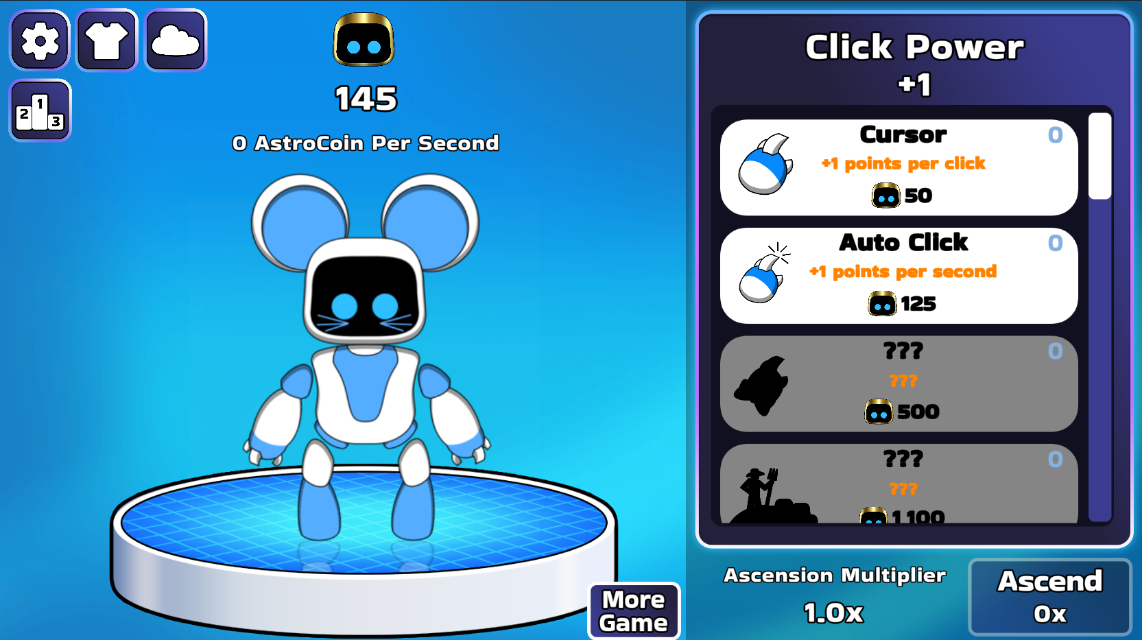 Astro Robot Clicker Games